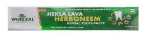 Wheezal Hekla Lava Herboneem Herbal Toothpaste [(100gm each) pack of 2]