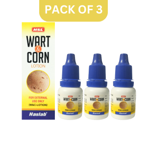 HASLAB WARTS & CORN LOTION - [PACK OF 3]