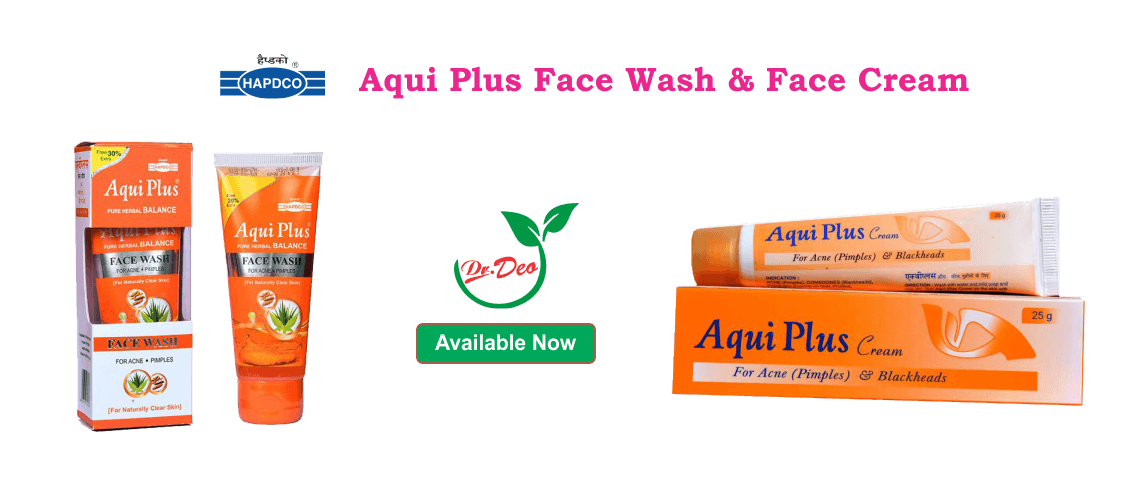 Hapdco Aqui Plus Face Wash and Cream- Dr. Deo Homeo